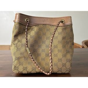 Vintage Gucci Bag, Gucci Monogram Bucket Bag